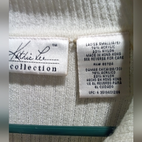 Kathie Lee ribbed crop sweater - S - Picture 6 of 6